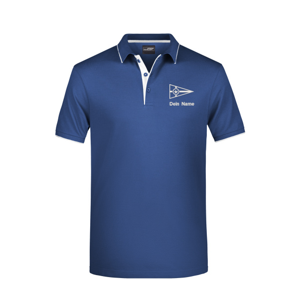 Bruststick weiß - Men's Polo Stripe - Men's Polo Stripe Miniaturansicht